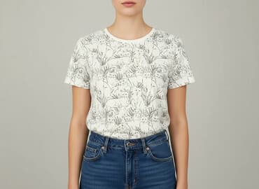 koszulka z kotem sinsay: Sinsay, T-shirt damski, rozmiar S — 6