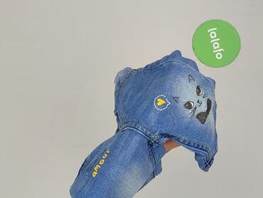 kombinezon wiosenny dla noworodka 56: Spodnie jeansowe, So cute, 6-9 miesięcy, stan - Idealny — 6