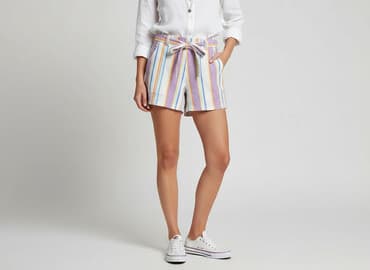 krótkie spodenki w paski: Page One, Szorty damskie, rozmiar M — 7