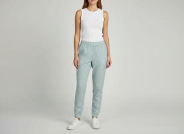 kapcie living kitzbühel opinie: Spodnie materiałowe damskie, rozmiar L — 5