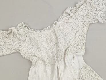 sukienka koronkowa biała boho: Sukienka damska, rozmiar S — 1