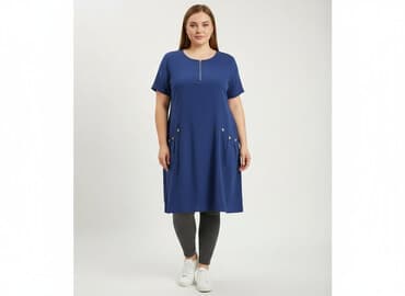 granatowe sukienki: Sukienka damska, rozmiar XL — 9