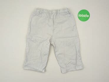 pluszowa kurtka z kapturem: Baby material trousers, 12-18 months, 80-86 cm, condition - Good — 3