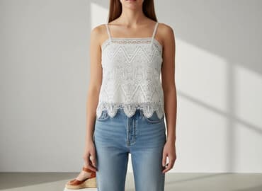 bluzki koronka allegro: Top damski, rozmiar L — 6