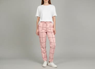 spodnie z pusheenem allegro: Spodnie materiałowe damskie, rozmiar S — 6