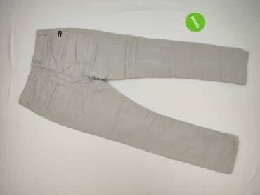 stradivarius woskowane spodnie z wysokim stanem: Spodnie dla mężczyzn, rozmiar S — 3