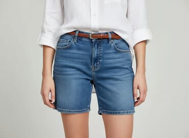 krótkie spodenki denim: Szorty damskie, rozmiar S — 6