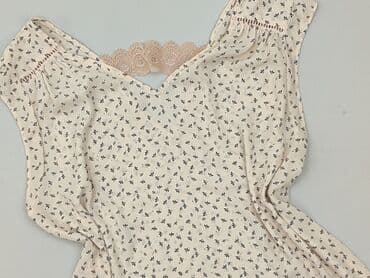 beżowe buty na koturnie ccc: CAMAIEU, Bluzka damska, rozmiar L — 1