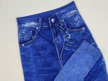 legginsy damskie niebieskie: Legginsy Eleganckie damskie, rozmiar M — 1