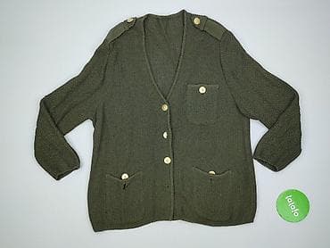 sweter damski khaki: Kardigan damski, rozmiar XL — 2