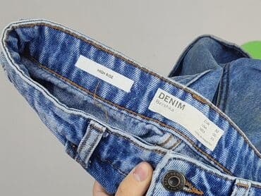 spodenki jeansowe z wysokim stanem pull and bear: Bershka, Szorty damskie, rozmiar 2XS — 4
