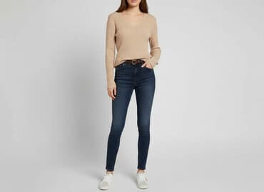 sinsay sweter bialy: Sinsay, Sweter damski, rozmiar M — 1