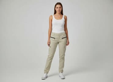 spodnie cargo damskie stradivarius: Spodnie cargo damskie, rozmiar S — 6