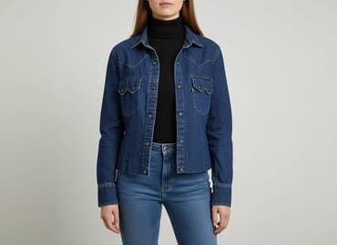 купити куртку в польщі жіночу: Kurtka jeansowa damska, rozmiar L — 8