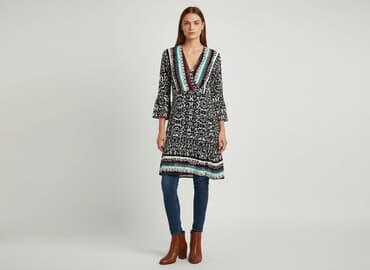 monnari sukienki boho: Sukienka damska, rozmiar S — 6