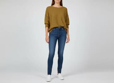 sweter w chmurki reserved: Warehouse, Sweter damski, rozmiar L — 6