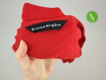 szeroki czerwony pasek do sukienki: Bluzka damska, XL — 4