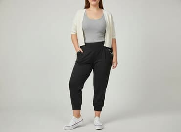 stringi damskie xxl: Spodnie materiałowe damskie, rozmiar XL — 6