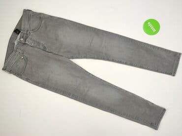 baggy grey jeans: H&M, Jeansy damskie, rozmiar L — 2