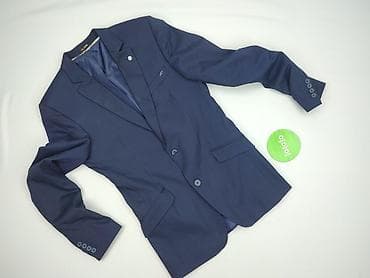 kurtki divers: Męska marynarka Alzeka – granatowa, klasyczna - Marka: Alzeka - — 2