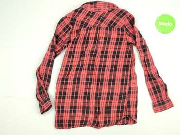 koszulki basic uniqlo: Shirt 10 years, condition - Very good, pattern - Cell, color - Red — 3