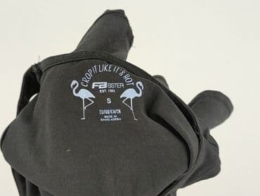 bluzki czarne z koronki: FB Sister, Top damski, rozmiar S — 4