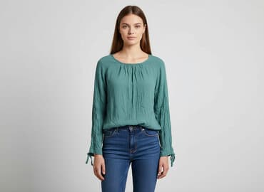 bluzki z wiązaniem pod szyją z wiskozy: Tom Tailor, Bluzka damska, rozmiar S — 7