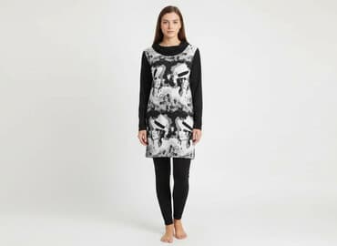 sukienka golf sweter: Sukienka damska, rozmiar S — 6