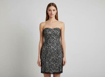 sukienka midi na wesele koronka: F&F, Sukienka damska, rozmiar S — 6