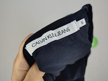 bluzki ck: Calvin Klein Jeans, T-shirt damski, rozmiar S — 5