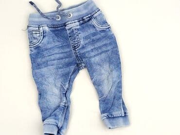 джинсы: Spodnie jeansowe, F&F, 6-9 miesięcy, stan - Idealny — 1