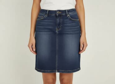 spódniczka dżinsowe z wysokim stanem: Linea, Spódnica damska, rozmiar M — 6