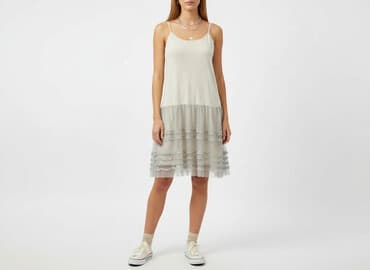 tiul do sukienki: Cream, Sukienka damska, rozmiar L — 6