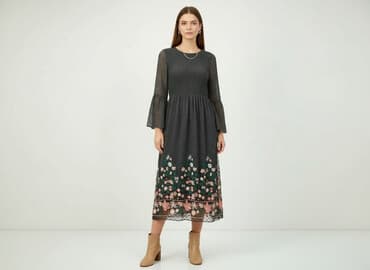 sukienki satynowa midi: Sukienka damska, rozmiar S — 1