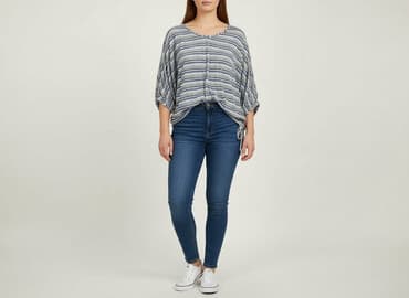 bluzka w paski pepco: John Baner, Bluzka damska, rozmiar XL — 6