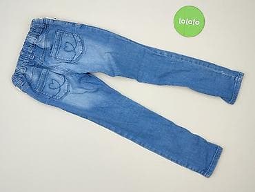moda lat 90 sukienki: Spodnie jeansowe, F&F, 7 lat, 122, stan - Bardzo dobry — 3