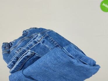 sukienki dla puszystych z dużym brzuchem: Jeansy damskie, M — 4