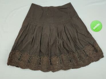 spódnice brązowa midi: Spódnica damska, rozmiar M — 4