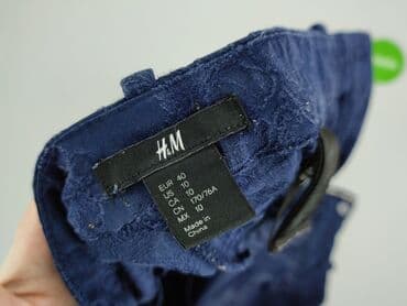 moda jeansy: H&M, Spodnie materiałowe damskie, rozmiar M — 4