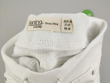 białe joggery: Denim, Jeansy damskie, rozmiar S — 4
