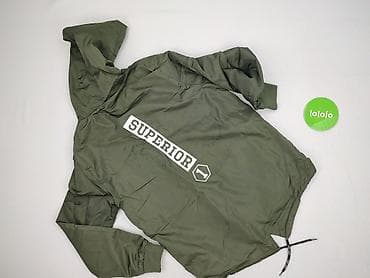 bluzy kizo: Męska kurtka wiatrówka z kapturem, khaki - Lekka — 5