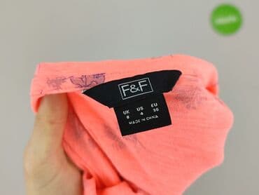 bluzka fuksja plus size: F&F, Bluzka damska, S — 4