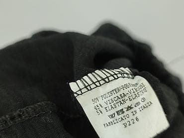 aladynki: Czarne, damskie spodnie o szerokiej nogawce (culottes/palazzo) z — 4