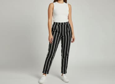 spodnie bojówki damskie sinsay: Sinsay, Spodnie materiałowe damskie, rozmiar 2XS — 7