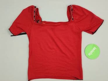 czerwona bluzki wieczorowe: Bluzka damska, rozmiar S — 4