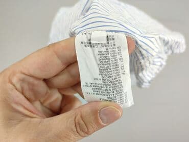 koszula damska w niebieskie paski: H&M, Women`s shirt, size S — 6