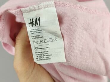 różowe t shirty oversize: H&M, Women`s dress, size S — 5