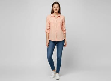 koszula satynowa rozowa: Sinsay, Koszula damska, rozmiar M — 6