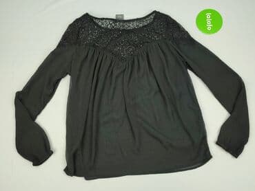 bluzki z tiulem czarne: Ichi, Women's blouse, M — 3