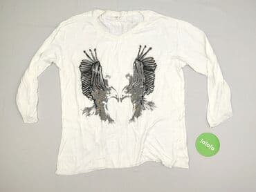 top z piórami mango: Bluzka damska, rozmiar XL — 2